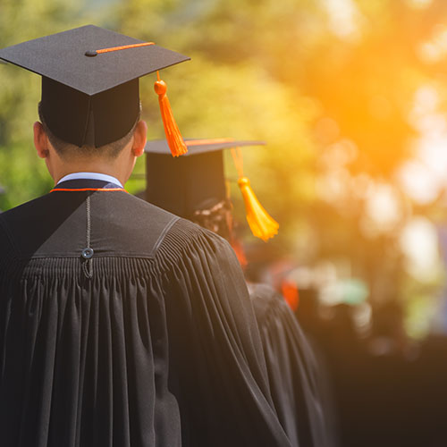 Education Graduation In University Theme Concept.