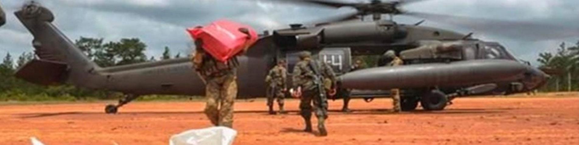 Loading Military Helicopter